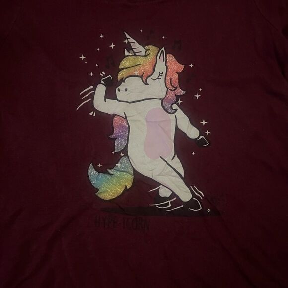 Justice Red Unicorn Tee Short Sleeve - Picture 1 of 3